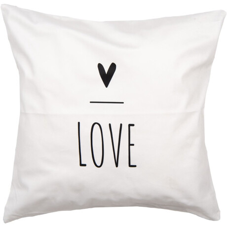 Clayre & Eef Kussenhoes 45x45 cm Wit Polyester Hart