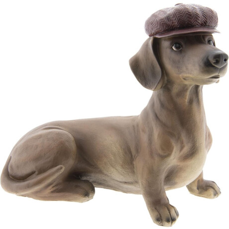 Clayre & Eef Beeld Hond 30 cm Bruin Polyresin Woonaccessoires