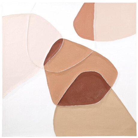 PTMD Wandpaneel Olympia - 100x3x100 cm - Canvas - Bruin