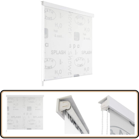 vidaXL Rolgordijn Douche - 160x240 cm - Splash Design Douchegordijn - Rolgordijn - Badkamerscherm - Waterspelend Scherm - Splash Design