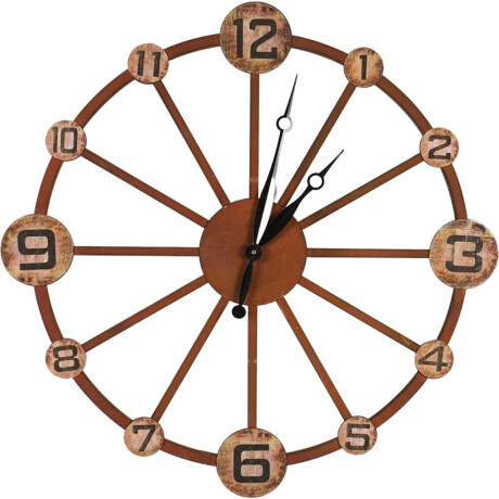 Gifts-Amsterdam-Wandklok-Oliver-55x5-cm-metaal-roestbruin