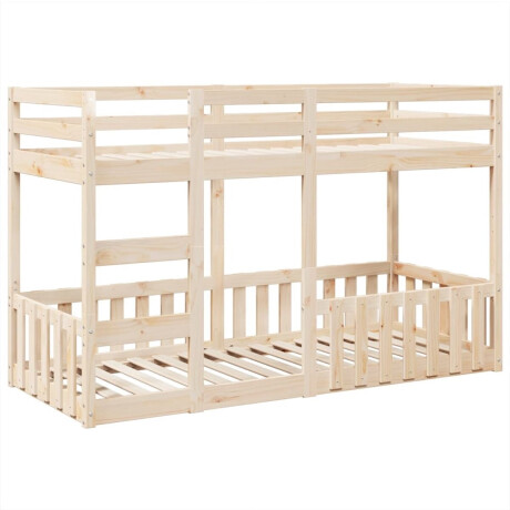 vidaXL - Stapelbed - massief - grenenhout - 75x190 - cm