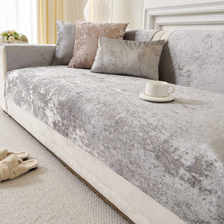 Bankhoezen -Luxe Bankhoes - Meubelhoes | Bankhoes | Bankbeschermer -Beschermt de Bank tegen Honden | en Kattenharen | Dierenkleed | Grijs 90x90cm