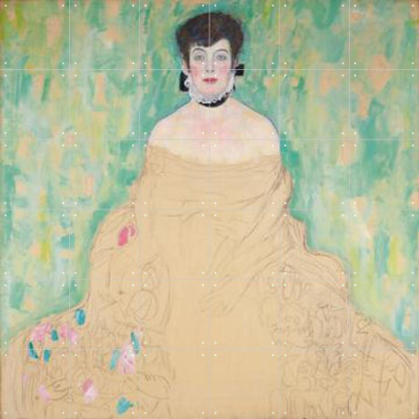 IXXI Amalie Zuckerkandl 1917, Gustav Klimt & Bridgeman Images - 120 x 120 cm - Gratis ophangtool - Grote wanddecoratie en posters - Art Nouveau