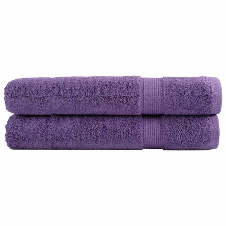 vidaXL - Saunadoeken - SOLUND - 2 - st - 600 - g/m² - 80x200 - cm - paars