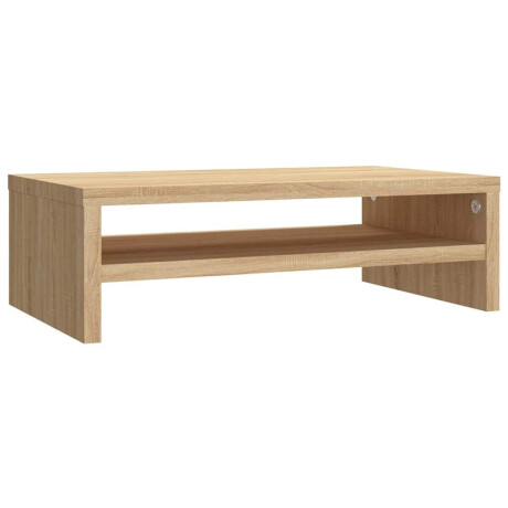 vidaXL - Monitorstandaard - 42x24x13 - cm - bewerkt - hout - sonoma - eikenkleurig