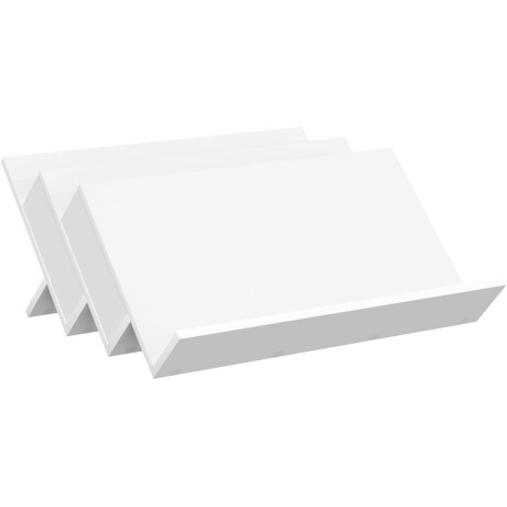 vidaXL - Tijdschriftenrek - met - plank - Wit - 65 - x - 53 - x - 28,5 - cm - Bewerkt - hout