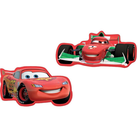 Disney Cars - Muurstickers Foam - Rood/bruin - 5,8x11,5 cm