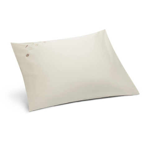 Yumeko kussensloop katoensatijn warm wit seashell 60x70 - Bio, eco & fairtrade - 1 stuk