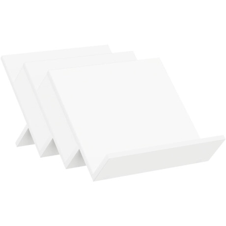 vidaXL - Tijdschriftenrek - met - plank - Wit - 53 - x - 40 - x - 28,5 - cm - Bewerkt - hout
