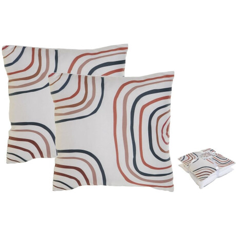 Kussenset Home ESPRIT Regenboog 45 x 5 x 45 cm (2 Stuks)