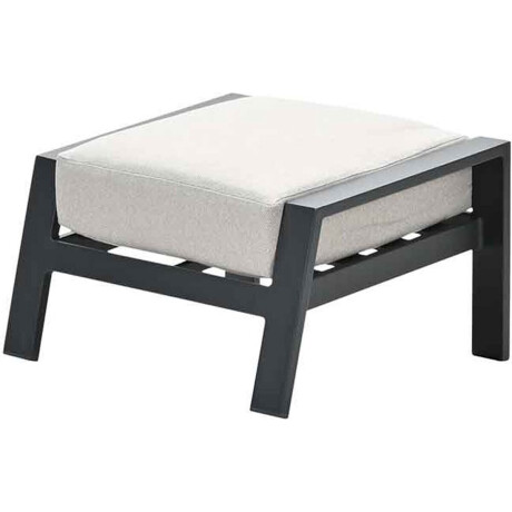 Lincoln voetenbank - carbon black - desert sand