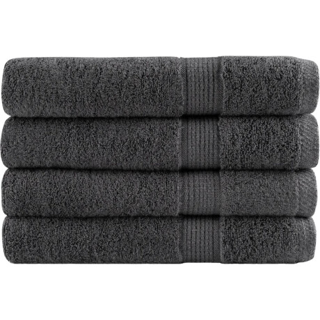 vidaXL - Saunadoeken - SOLUND - 4 - st - 600 - g/m² - 80x200 - cm - antracietkleur