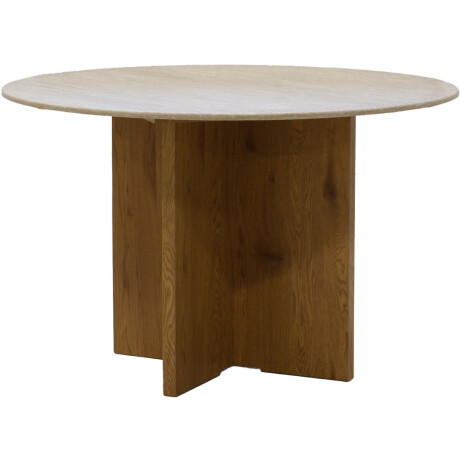 Giga Meubel Eettafel Faria Rond - Marmer - Naturel - 120x120x76cm