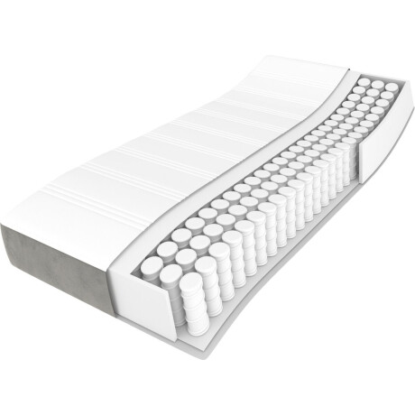 vidaXL - Pocketveringmatras - 100x200x20 - cm - fluweel - lichtgrijs