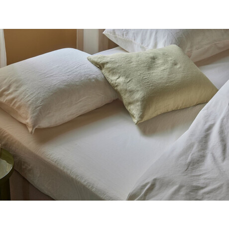 Yumeko kussensloop hennep/katoen botanic groen 60x70 - Biologisch & ecologisch - 1 stuk