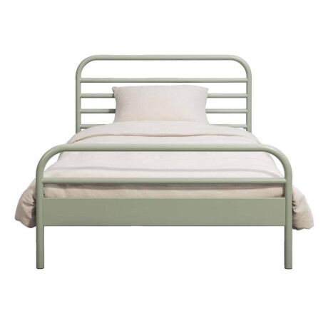 Leen Bakker - Bed Jada - 90x200 Cm - Metaal - Groen