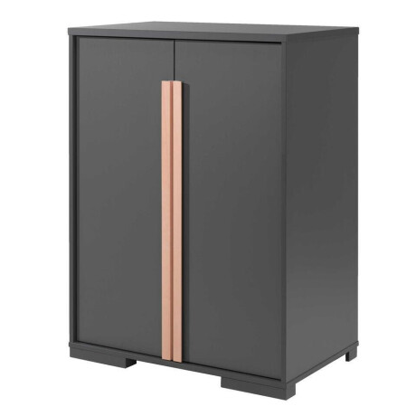 25% korting - Leen Bakker - Vipack Kinderkledingkast London 98x56x116cm - Antraciet - Spaanplaat - Grijs