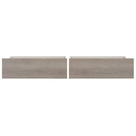 Leen Bakker - Opberglades Tempo - Grijs Eikenkleur (2 Stuks) - Spaanplaat - Bruin - 93.5x29x69 Cm