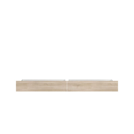 Leen Bakker - Opberglades Evi - Eikenkleur (2 Stuks) - Spaanplaat - Beige - 50.7x99.3x22.2 Cm