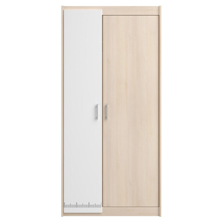 25% korting - Leen Bakker - Kledingkast Charly 2-deurs - Acaciakleur - 180x85x52 Cm - Spaanplaat - Beige