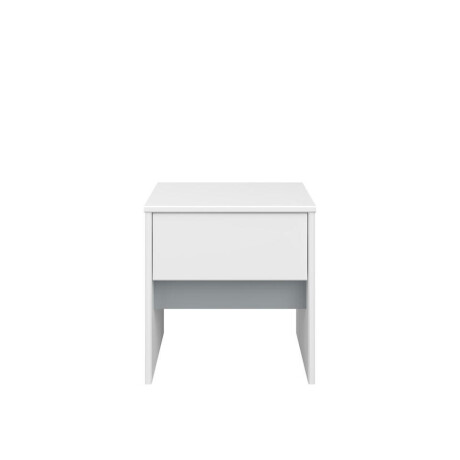 Leen Bakker - Nachtkastje Bobby - 1 Lade - Spaanplaat - Wit - 33.3x39.7x41.3 Cm