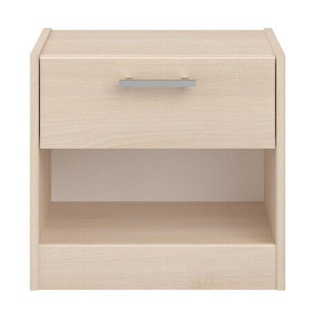 Leen Bakker - Nachtkastje Charly - 1 Lade - Acaciakleur - Spaanplaat - Beige - 28.4x43.8x40.3 Cm