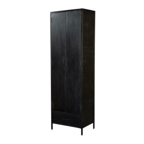Livingfurn Opbergkast 'Kala' Mangohout 200 x 65cm, kleur Zwart