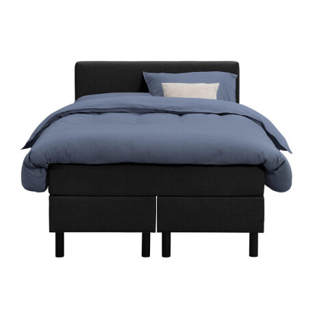 Leen Bakker - Boxcombinatie Varberg 5-delig - 120x200 Cm - Stof - Zwart