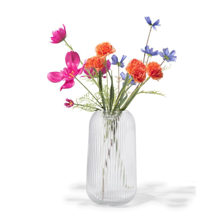 HEMA HEMA Vaas ⌀6.9x27cm Glas Transparant (transparant)
