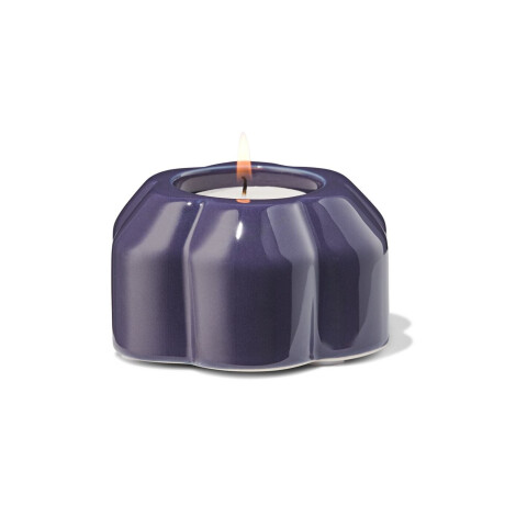 HEMA HEMA Theelichthouder Keramiek Bloem Donkerblauw (donkerblauw)