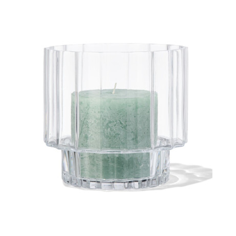 HEMA HEMA Lantaarn ⌀18x16.5cm Glas Retro (transparant)