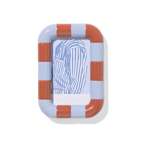 HEMA HEMA Fotolijst 3x10cm Terra-lichtblauw Hout Instax (terra)