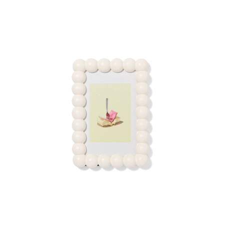 HEMA HEMA Fotolijst 10x15cm Hout Bolletjes (middenbruin)