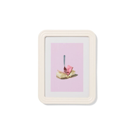 HEMA HEMA Fotolijst 15x20cm Hout Ribbelrand (wit)