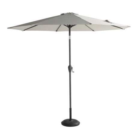 Hartman Parasol 'Sunline' 270cm, kleur Lichtgrijs