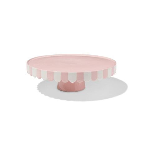HEMA HEMA Taartplateau Keramiek Geschulpte Rand Roze (roze)