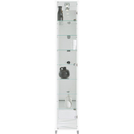 fif möbel Vitrinekast OPTIMA Staande vitrine/Glasvitrine 1x Glazen deur, perfect voor verzamelaars, verzamelvitrine