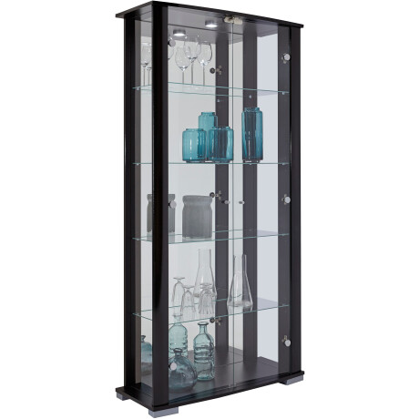 fif möbel Vitrinekast Stella Staande vitrine/glasvitrine met 2 glazen deuren, perfect voor verzamelaars, verzamelvitrine