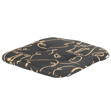 Zitkussen 46x45cm Faces black