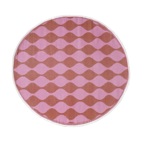 Buitenkleed flow - rood/roze - ø150 cm
