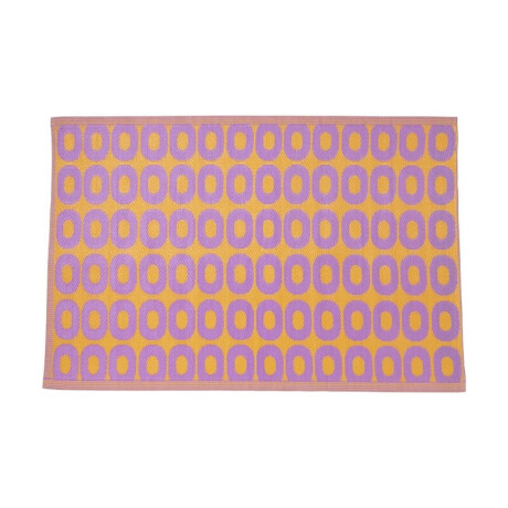 Buitenkleed rondo - paars/oranje - 120x180 cm