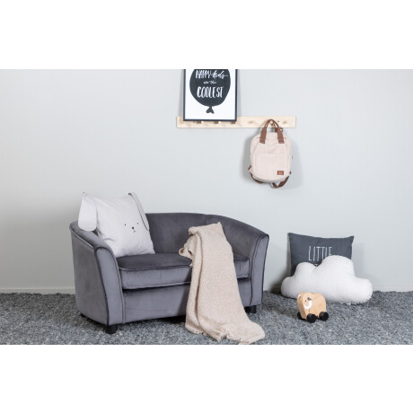 Nohr Kinderbank 'Stephany' Velvet, kleur Donkergrijs