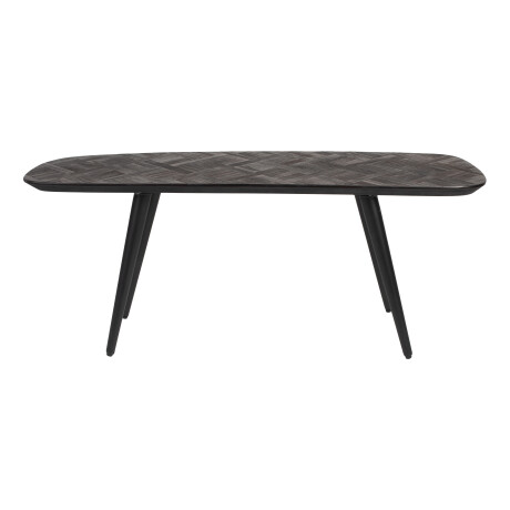 ZILT Halbankje 'Yasmijn' Teakhout, Asymmetrisch, 118cm