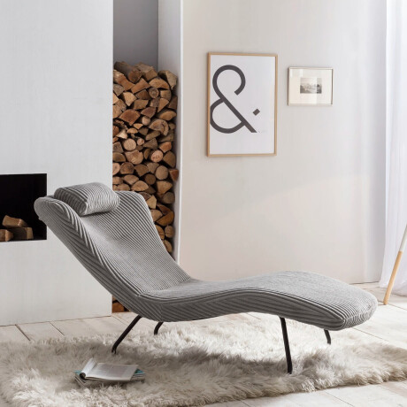 Artistiq Relaxfauteuil 'Cathy' Rib, kleur Lichtgrijs