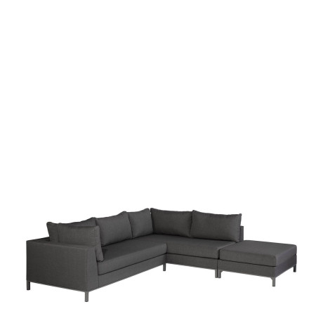 Exotan Exotan Loungeset Rechts Sicilië - Aluminium - Grijs - 60x262x246