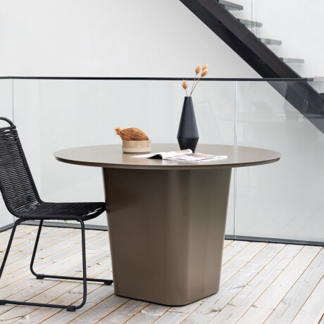 Nohr Ronde Tuintafel 'Jyoti' 120cm, kleur Bruin