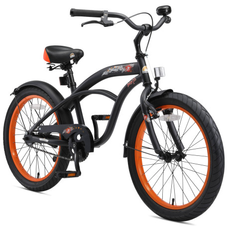 BikeStar Cruiser kinderfiets 20 inch zwart