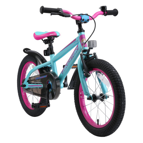 BikeStar Urban Jungle kinderfiets 16 inch paars /turquoise