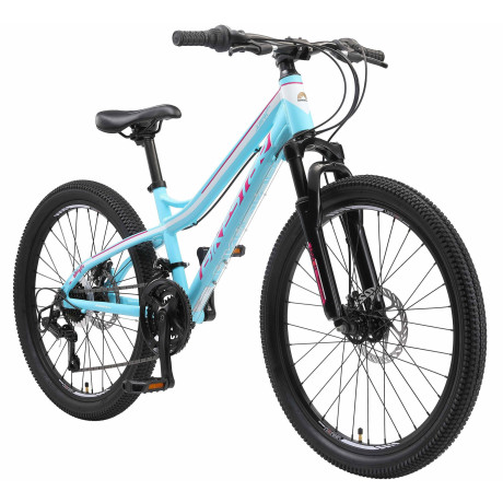 BikeStar hardtail MTB kinderfiets 24 inch turquoise /wit, 21 speed